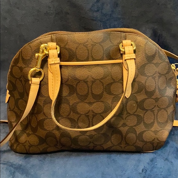 Authentic Coach Brown Leather Satchel - Picture 2 of 4